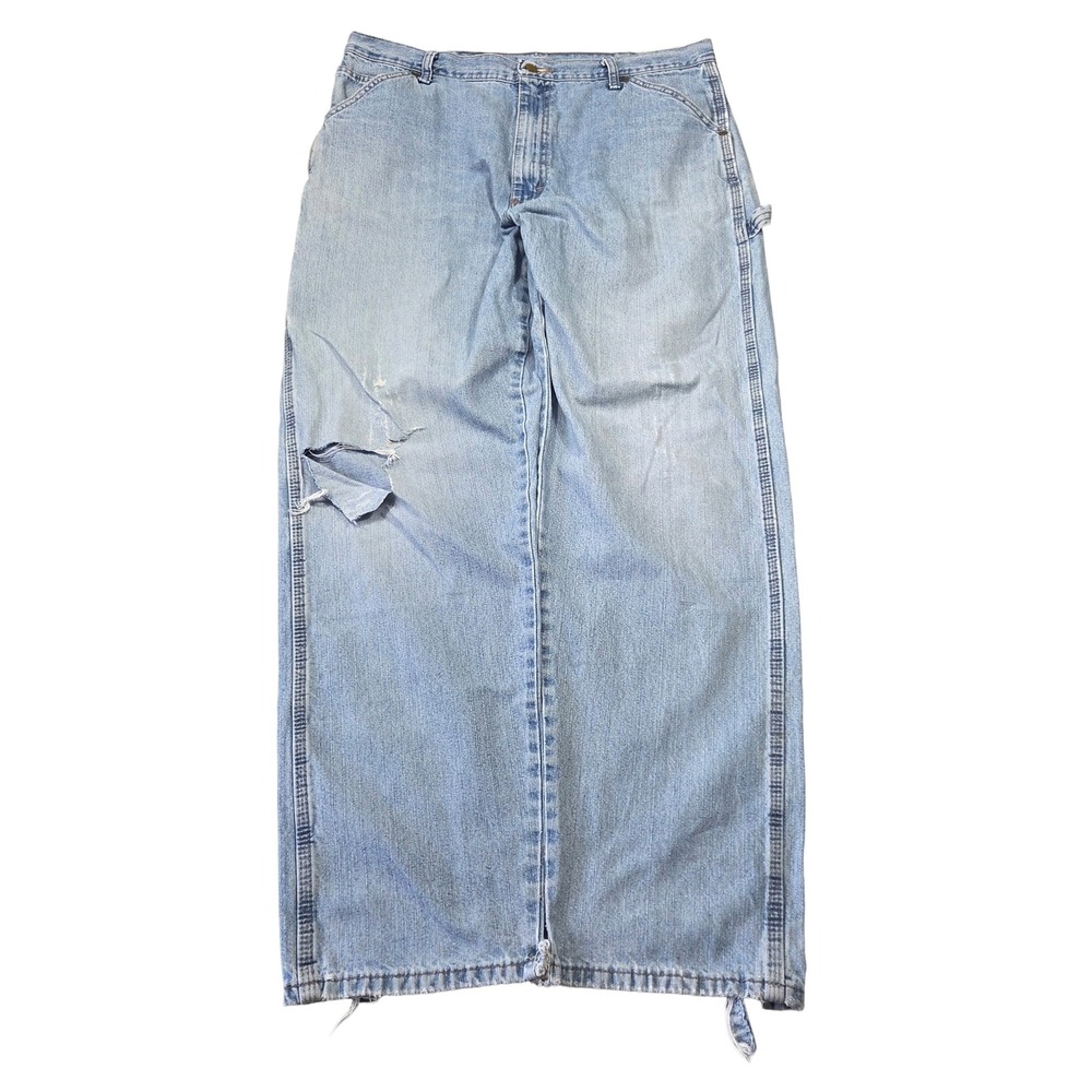 Vtg Wrangler Carpenter Jeans Men 38x34 Loose‎ Baggy Y2K Grunge Skater Wide Leg